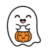 4 · Ghost with pumpkin